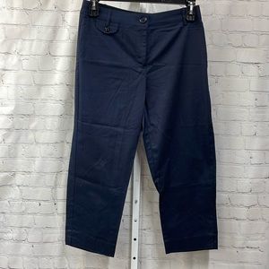 Counterparts navy flat front size 10 cropped pants